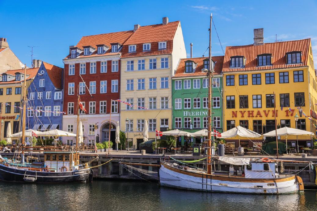 Nyhavn,  historischer Hafenkanal in Kopenhagen
